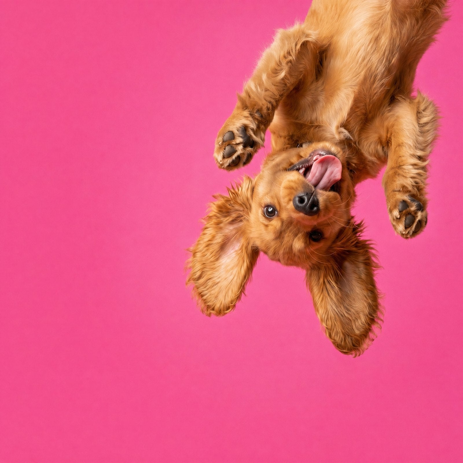 Hund vor Pink