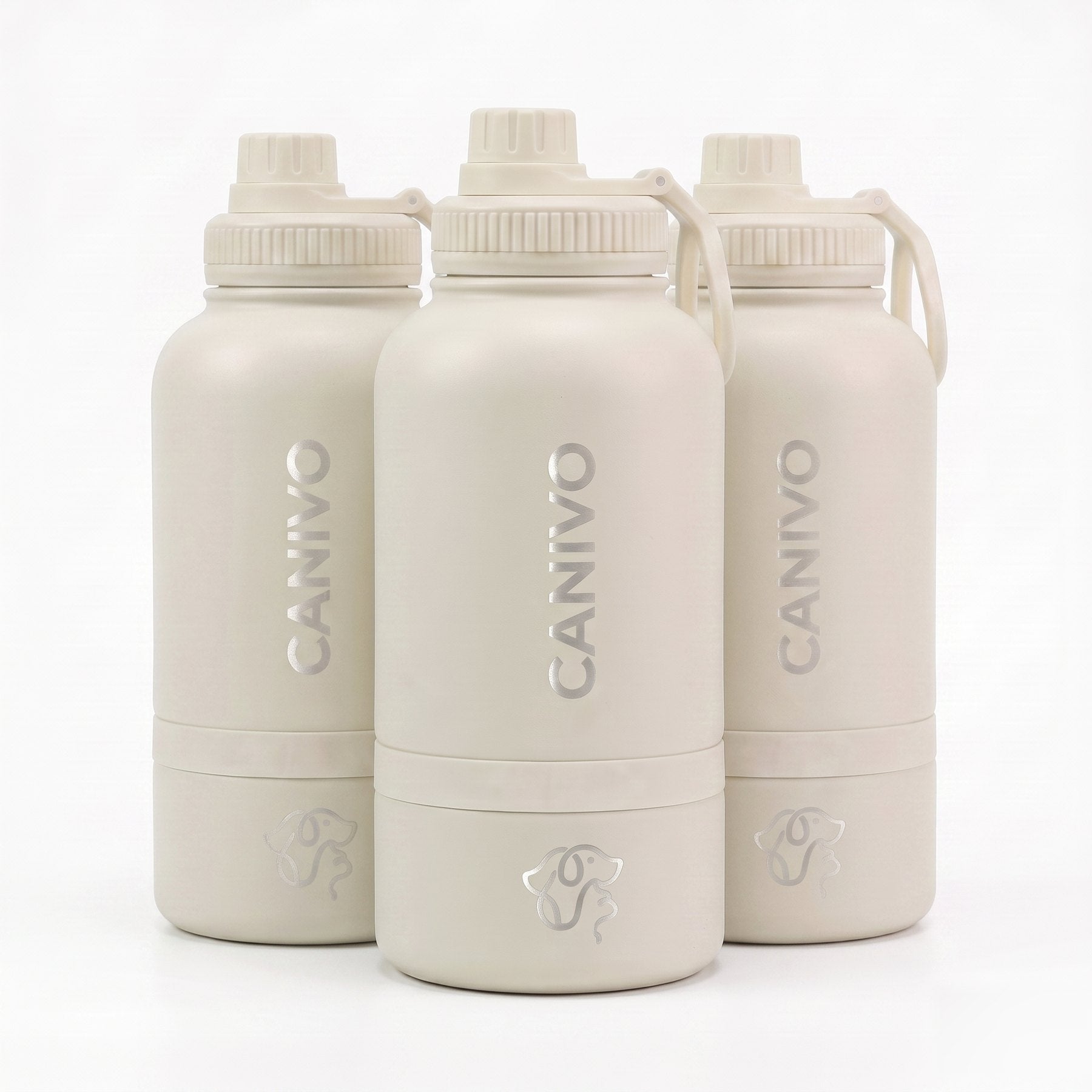Drei CANIVO Sip in Oat-Creme