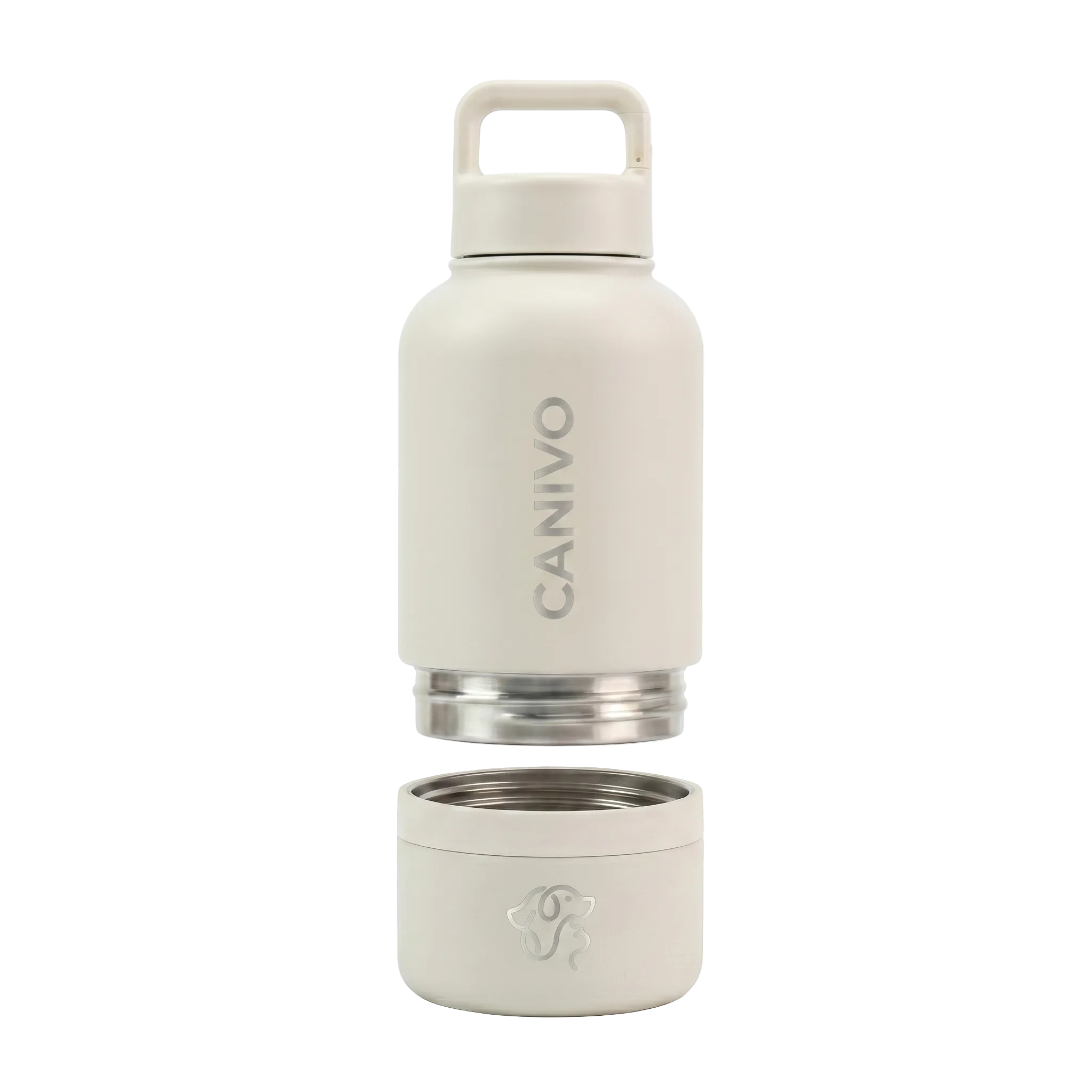 Clip-Wasserflasche Oat-Creme