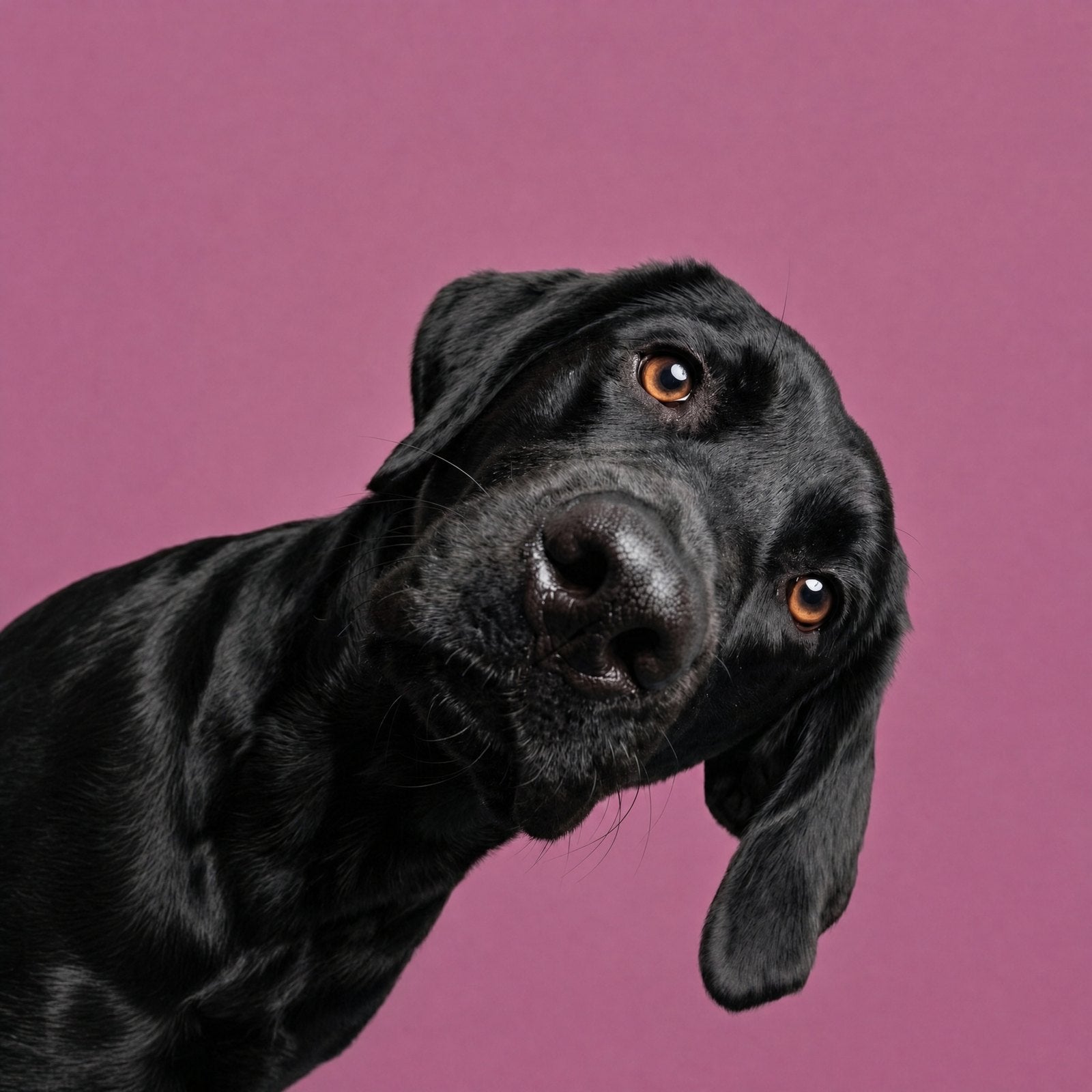 Labrador vor Altrosa